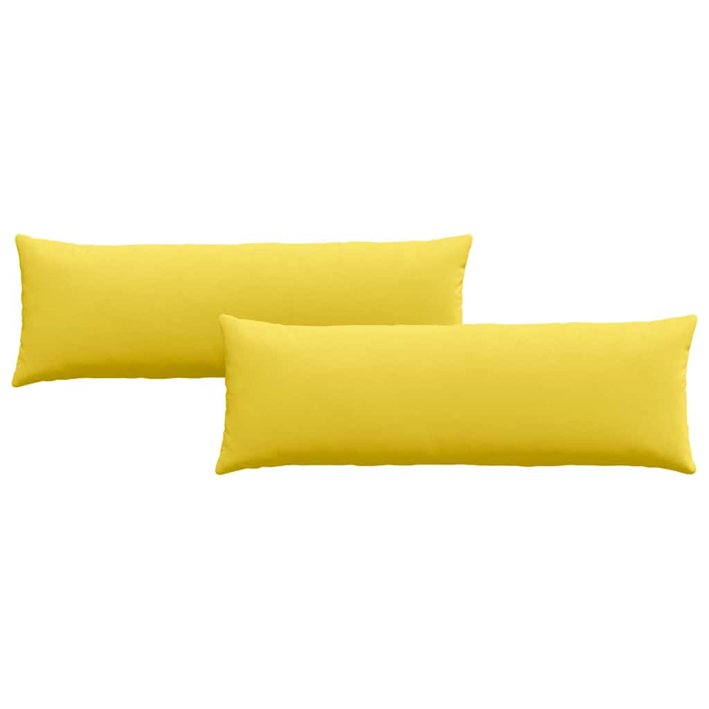 Vidaxl sofa kussens 2 pcs lichtgeel 120 x 40 cm stof