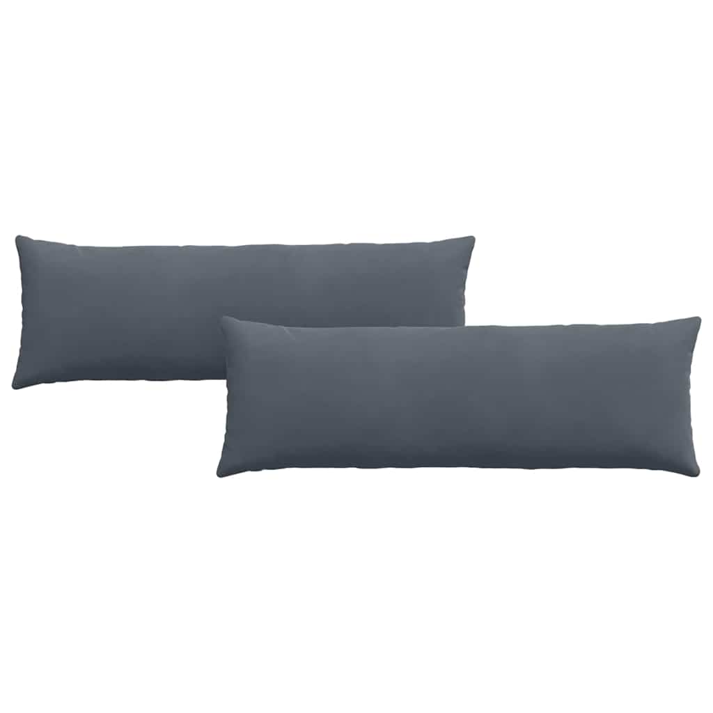Vidaxl sofa kussens 2 stuks donkergrijs 120 x 40 cm cordstof