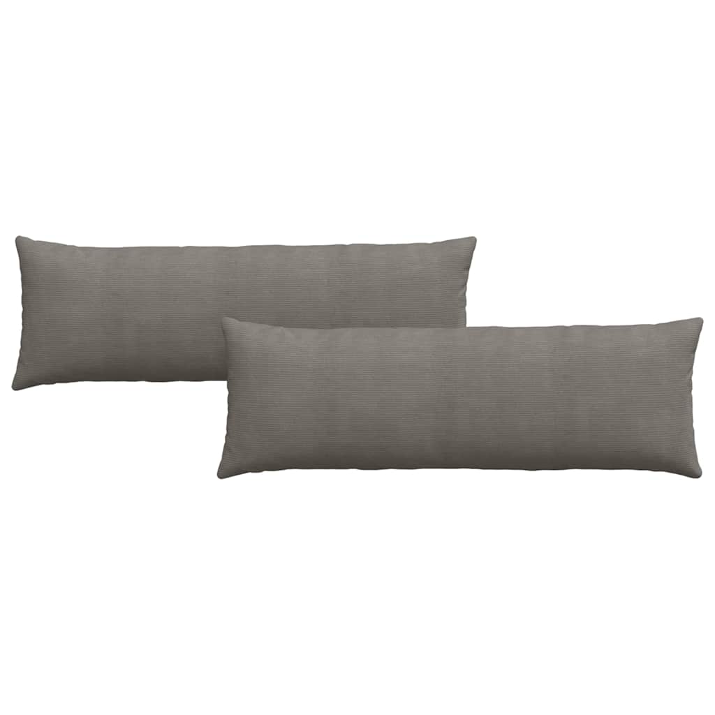 Vidaxl sofa kussens 2 stuks lichtgrijs 120 x 40 cm cordstof