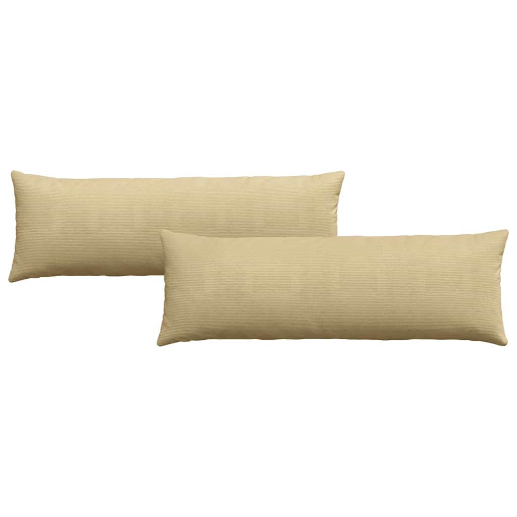 Vidaxl sofa kussens 2 stuks grijs groen 120 x 40 cm cordstof