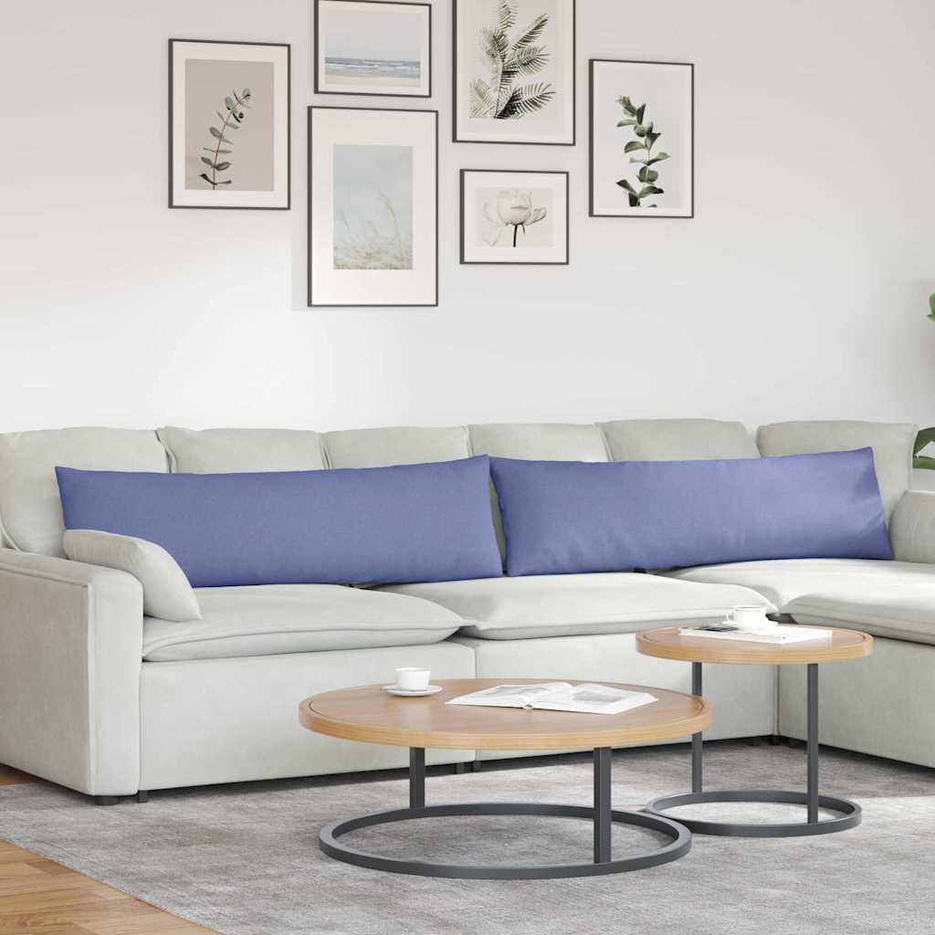 Vidaxl sofa kussens 2 pcs jeans blauw 145 x 40 cm stof