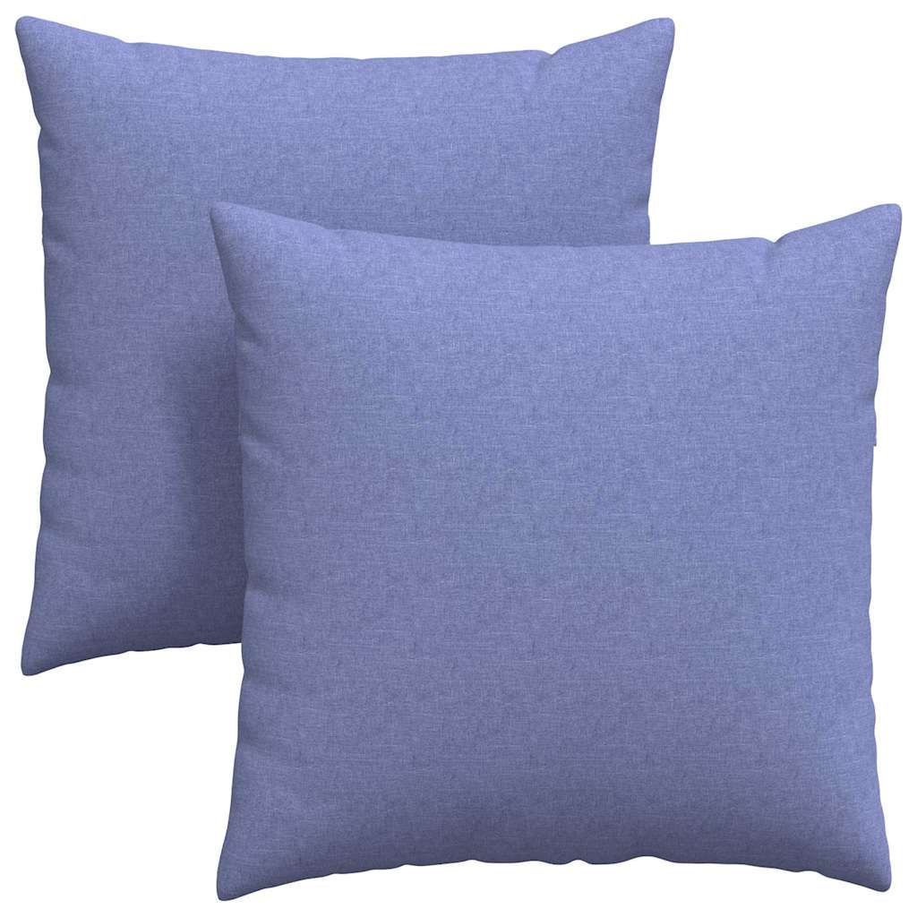 Vidaxl sofa kussens 2 pcs jeans blauw 60 x 60 cm stof
