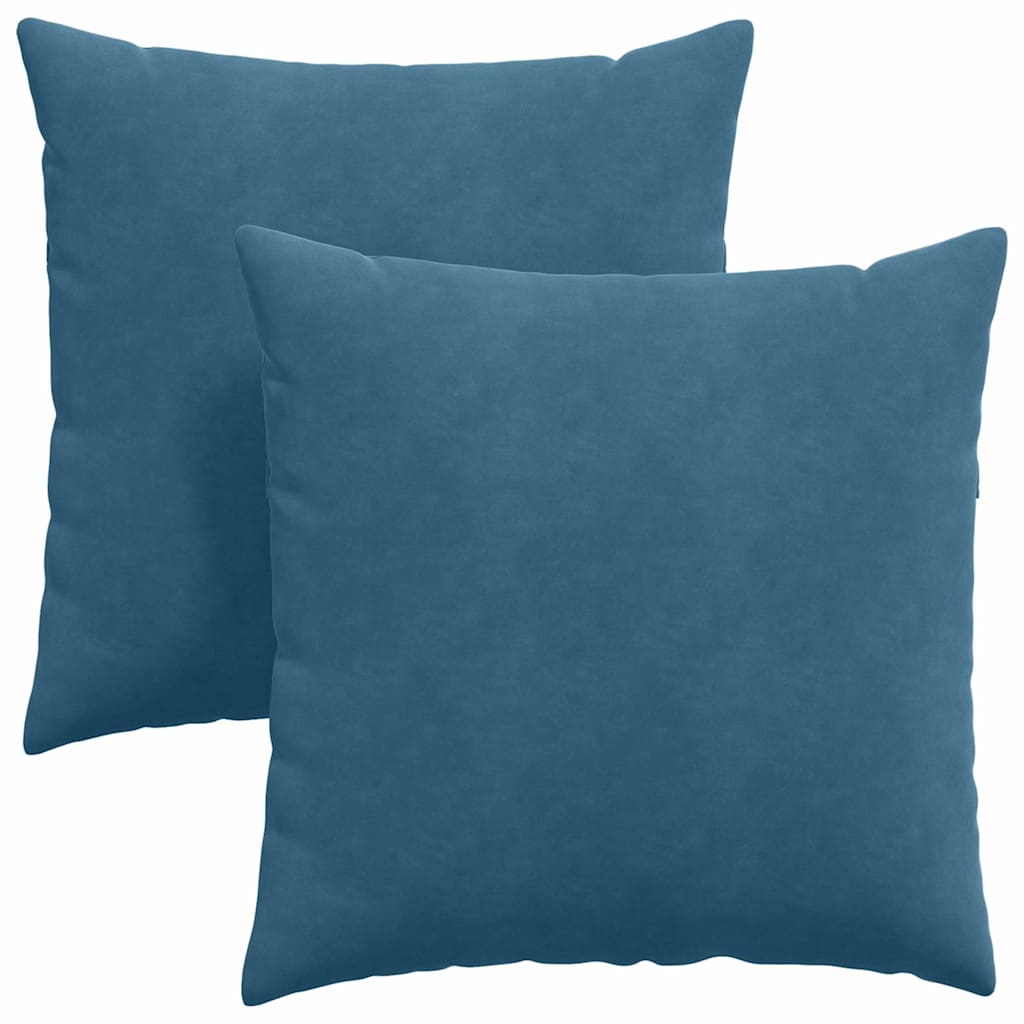 Vidaxl sofa kussens 2 stuks blauw 60 x 60 cm cordstof
