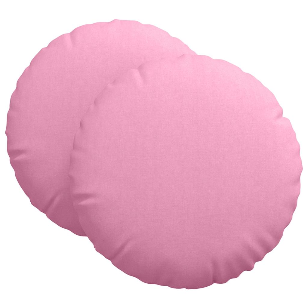 Vidaxl zitkussens 2 pcs roze ø60 x 21 cm stof