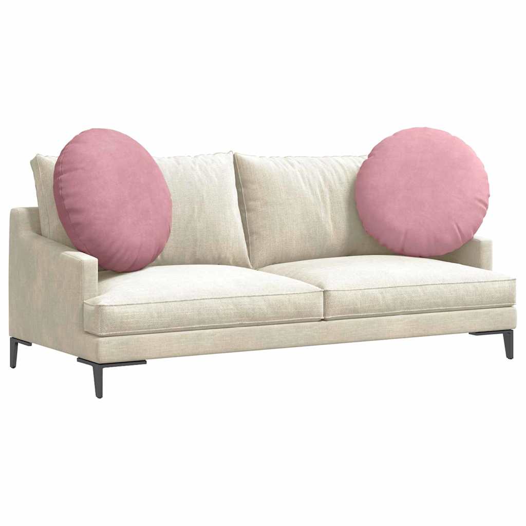 Vidaxl zitkussens 2 pcs roze ø 80 x 29 cm fluweel
