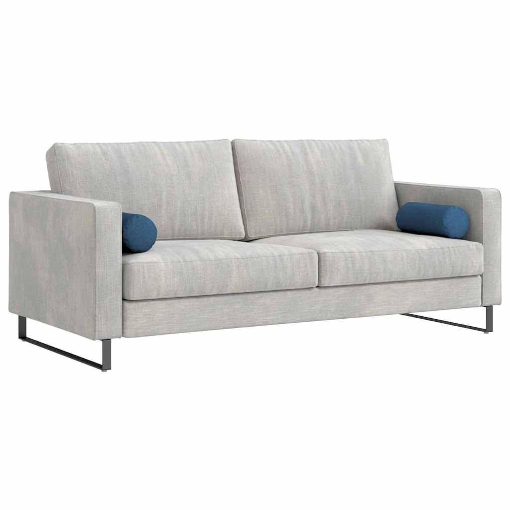 Vidaxl bolster kussens 2 stuks blauw ø 15 x 40 cm stof