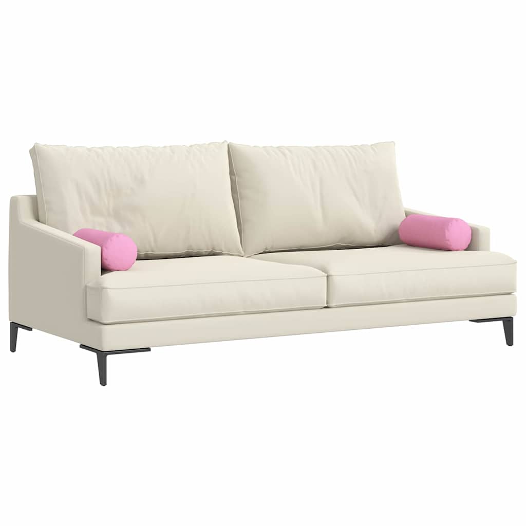 Vidaxl bolster kussens 2 stuks roze ø 15 x 40 cm stof