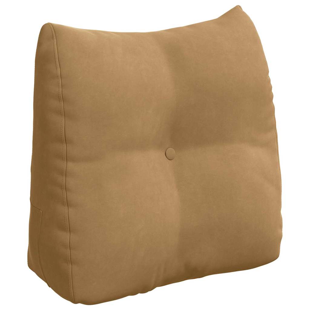 Vidaxl rugkussen bruin 45 x 24 x 50 cm fluweel