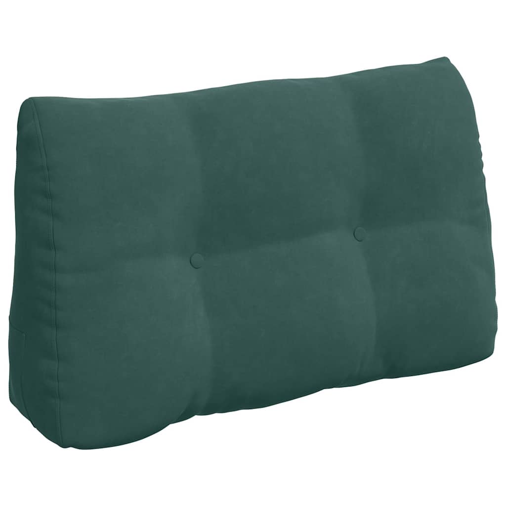 Vidaxl rugkussen donkergroen 80 x 24 x 50 cm fluweel