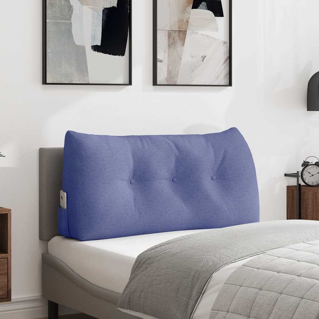 Vidaxl rugkussen jeans blauw 100 x 24 x 50 cm stof