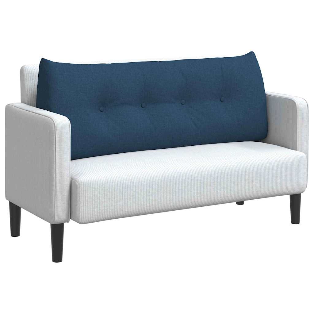 Vidaxl rugkussen blauw 120 x 24 x 50 cm stof