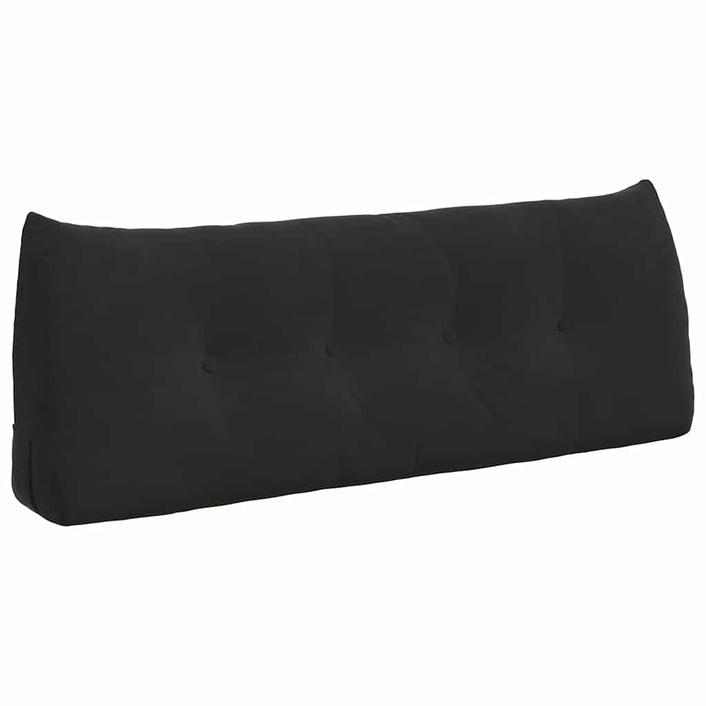 Vidaxl rugkussen zwart 120 x 24 x 50 cm fluweel