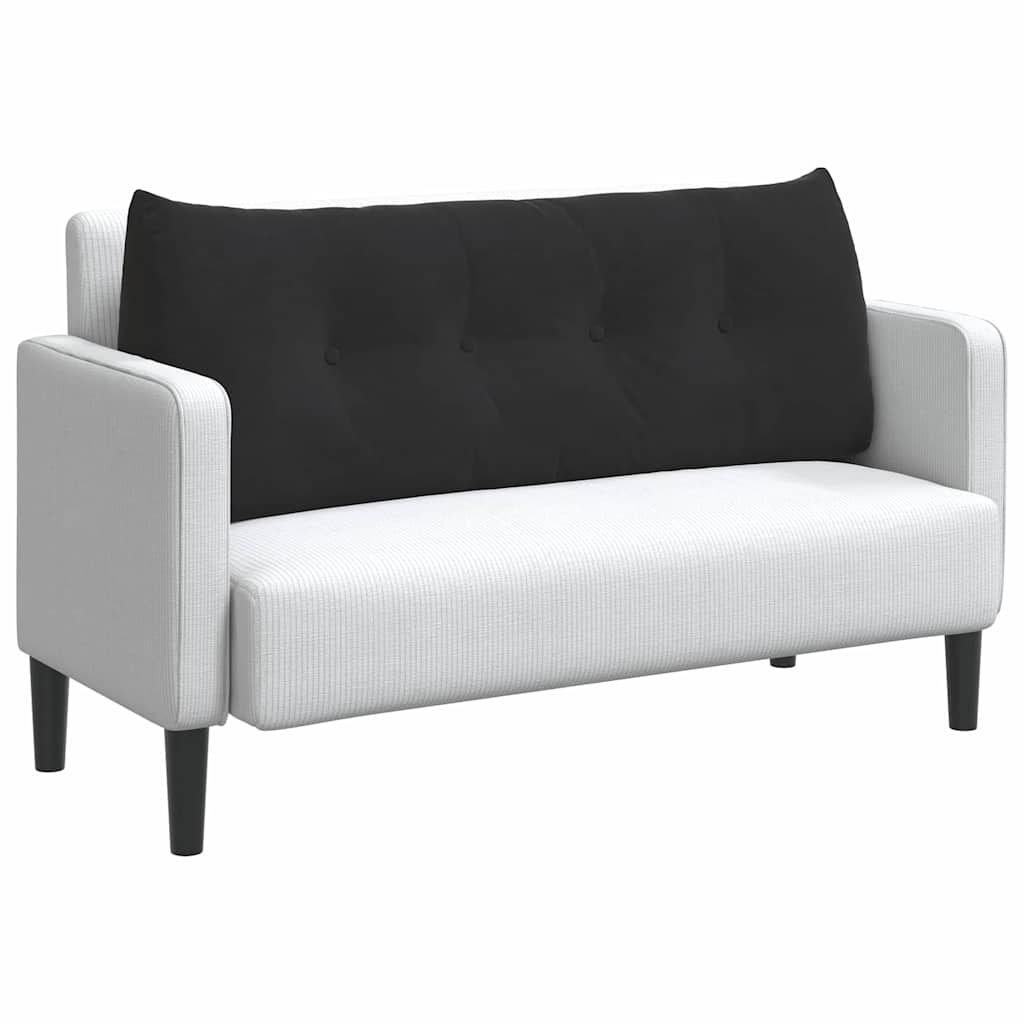 Vidaxl rugkussen zwart 120 x 24 x 50 cm fluweel