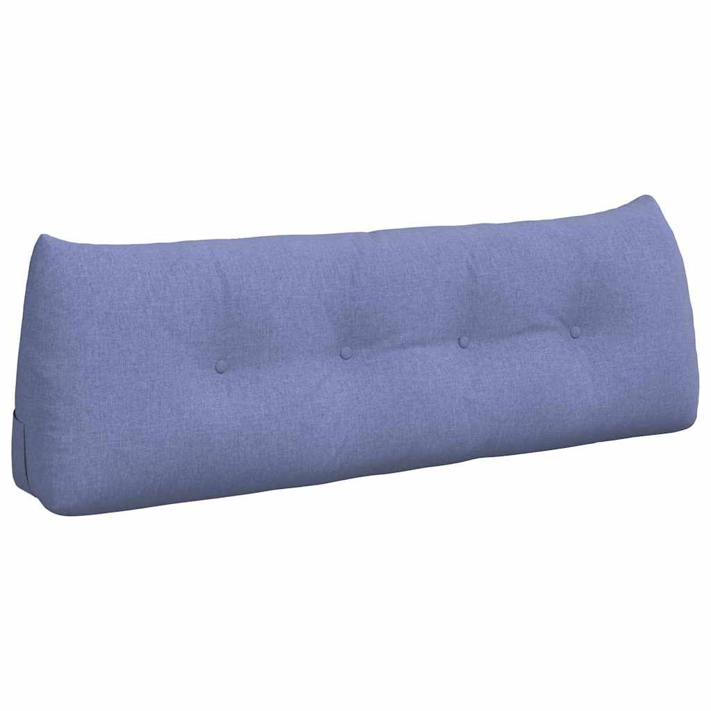 Vidaxl rugkussen jeans blauw 140 x 24 x 50 cm stof