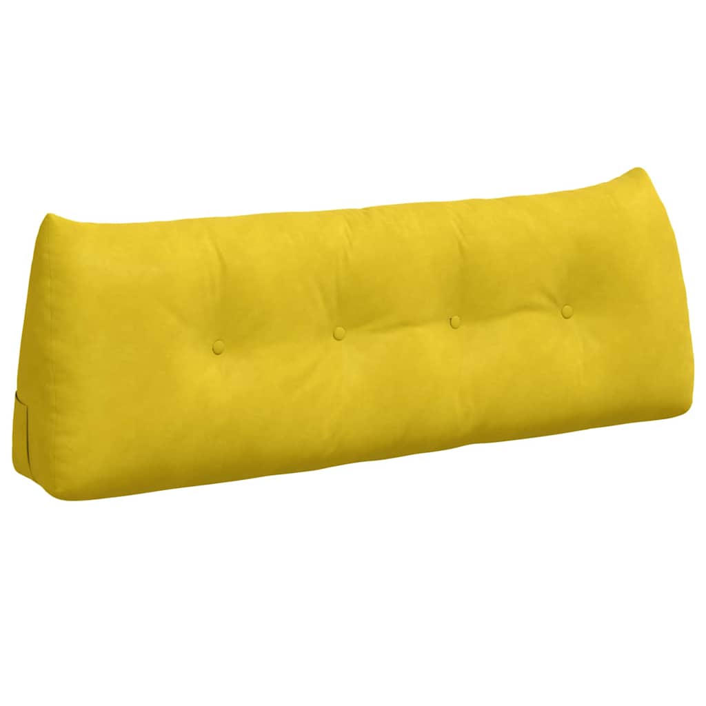 Vidaxl rugkussen geel 140 x 24 x 50 cm fluweel