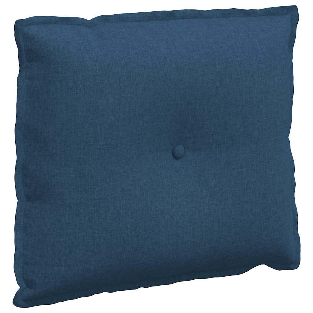 Vidaxl rugkussen blauw 60 x 19 x 50 cm stof