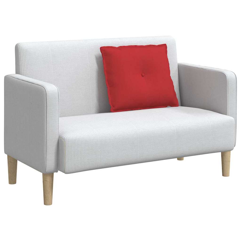 Vidaxl rugkussen rood 60 x 19 x 50 cm stof