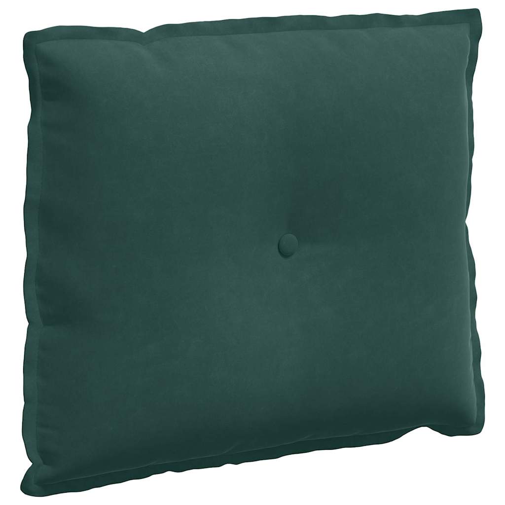 Vidaxl rugkussen donkergroen 60 x 50 cm cordstof