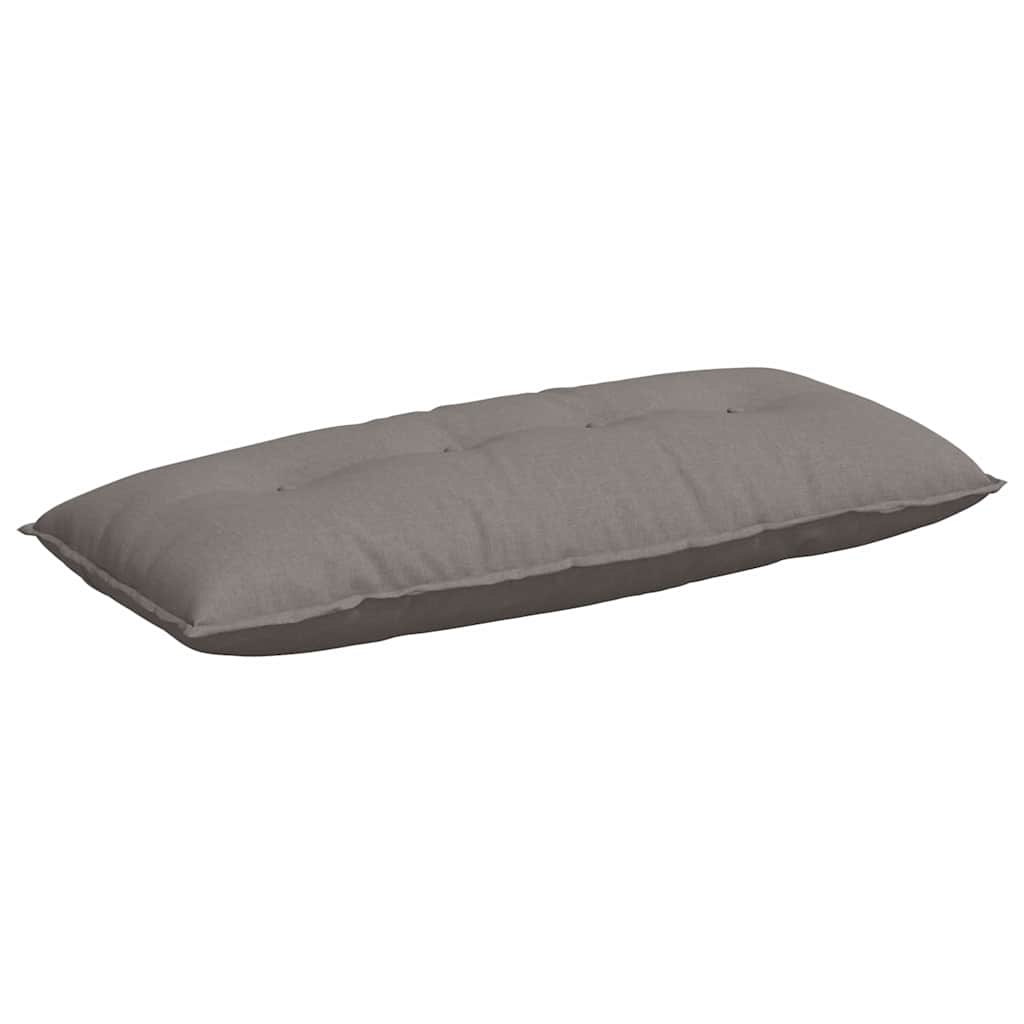 Vidaxl rugkussen taupe 120 x 19 x 50 cm stof