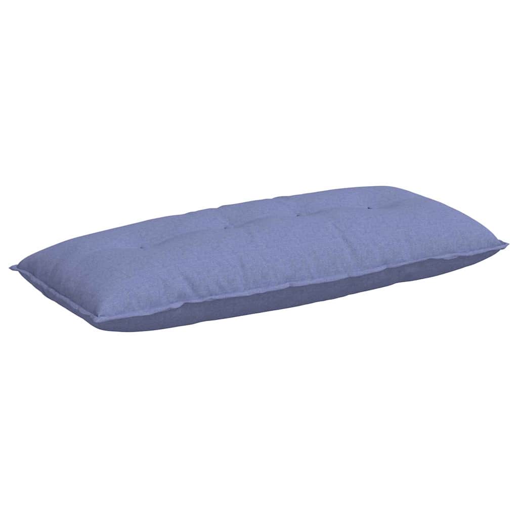 Vidaxl rugkussen jeans blauw 120 x 19 x 50 cm stof