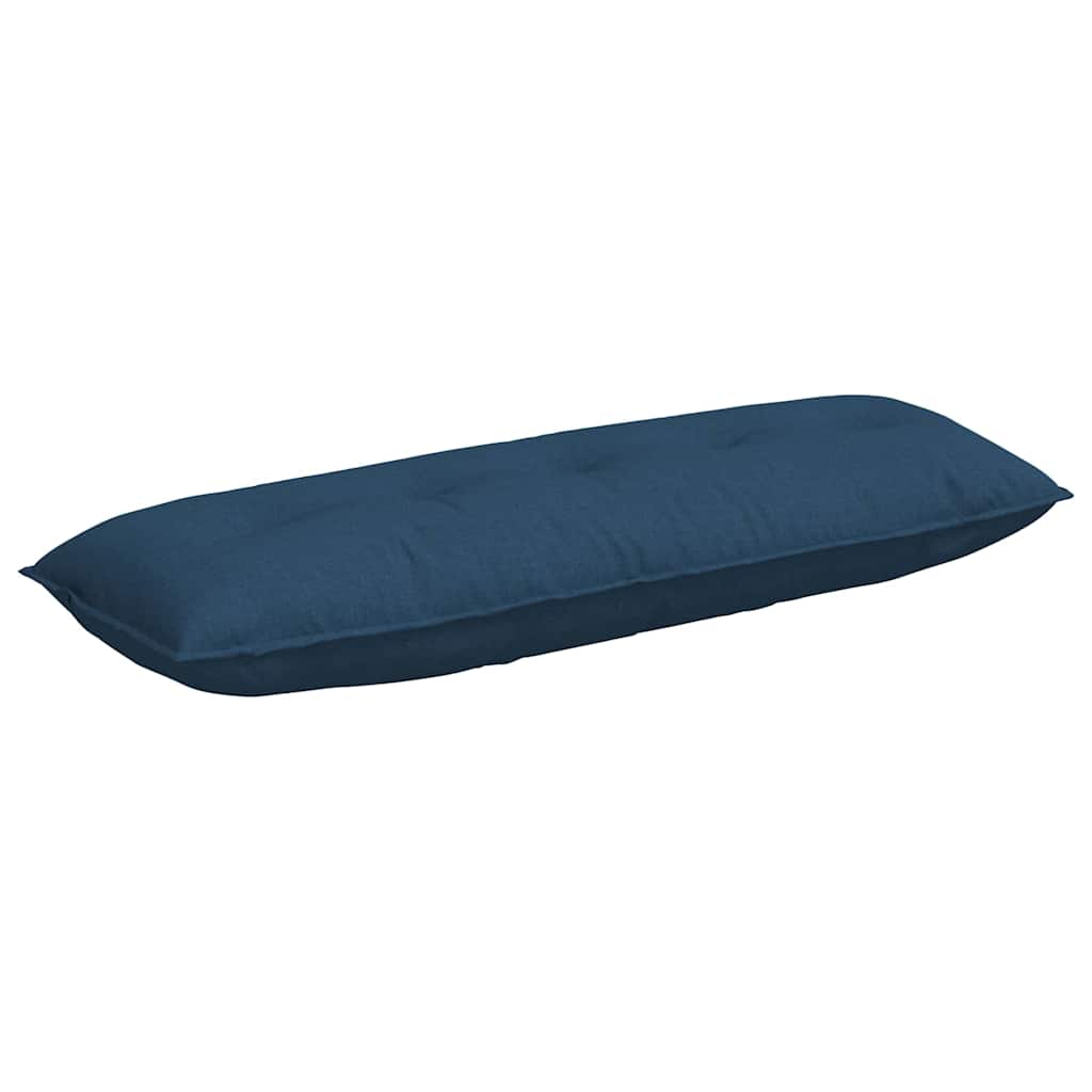 Vidaxl rugkussen blauw 140 x 19 x 50 cm stof
