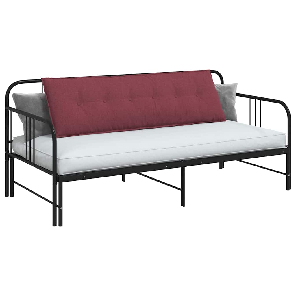 Vidaxl rugkussen wijnrood 160 x 19 x 50 cm stof