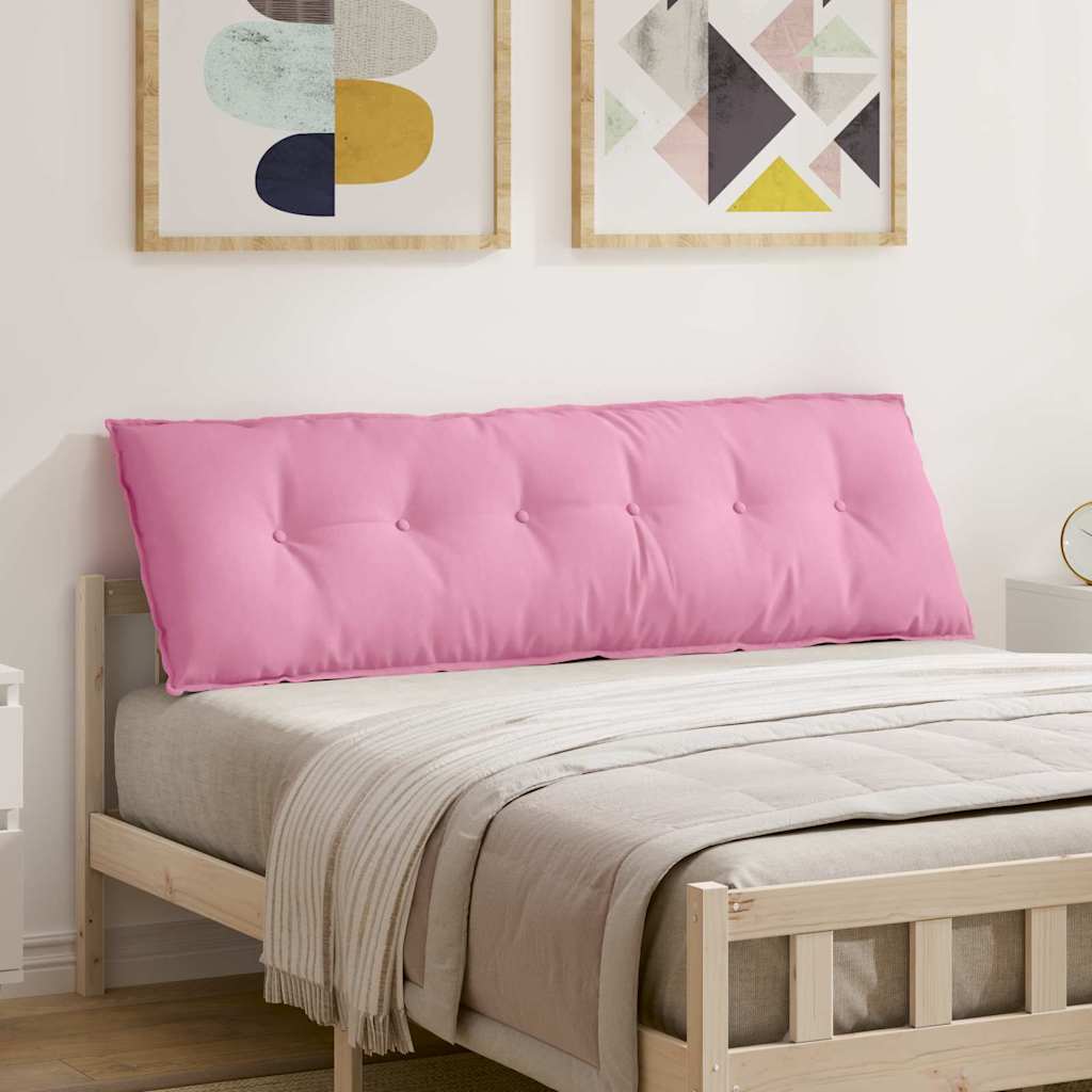 Vidaxl rugkussen roze 160 x 19 x 50 cm stof