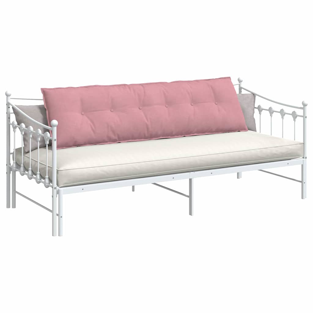 Vidaxl rugkussen roze 180 x 50 cm cordstof