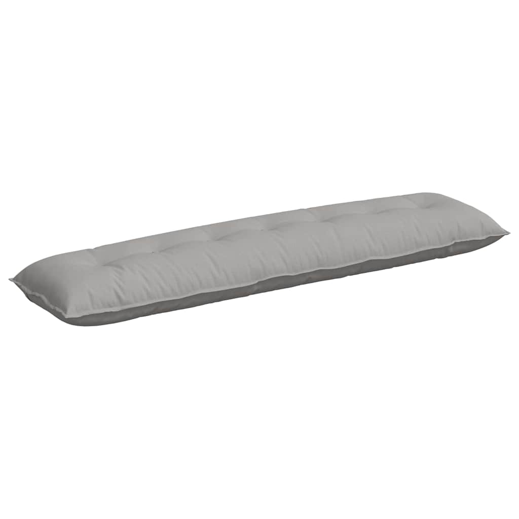 Vidaxl rugkussen wolkengrijs 200 x 19 x 50 cm stof