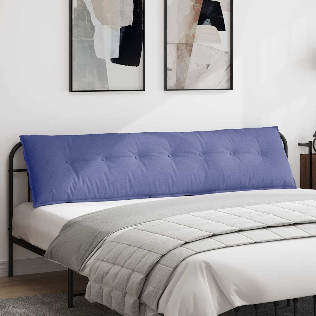 Vidaxl rugkussen jeans blauw 200 x 19 x 50 cm stof