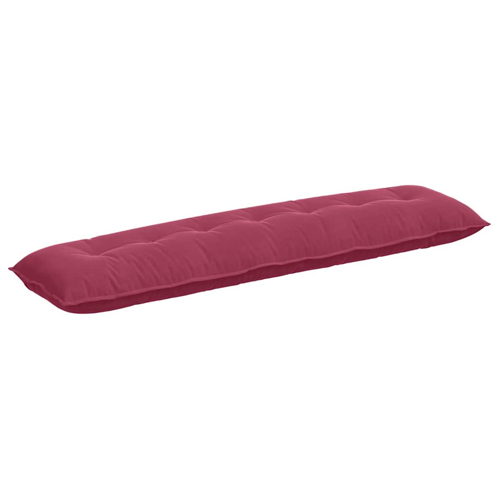 Vidaxl rugkussen wijnrood 200 x 50 cm cordstof