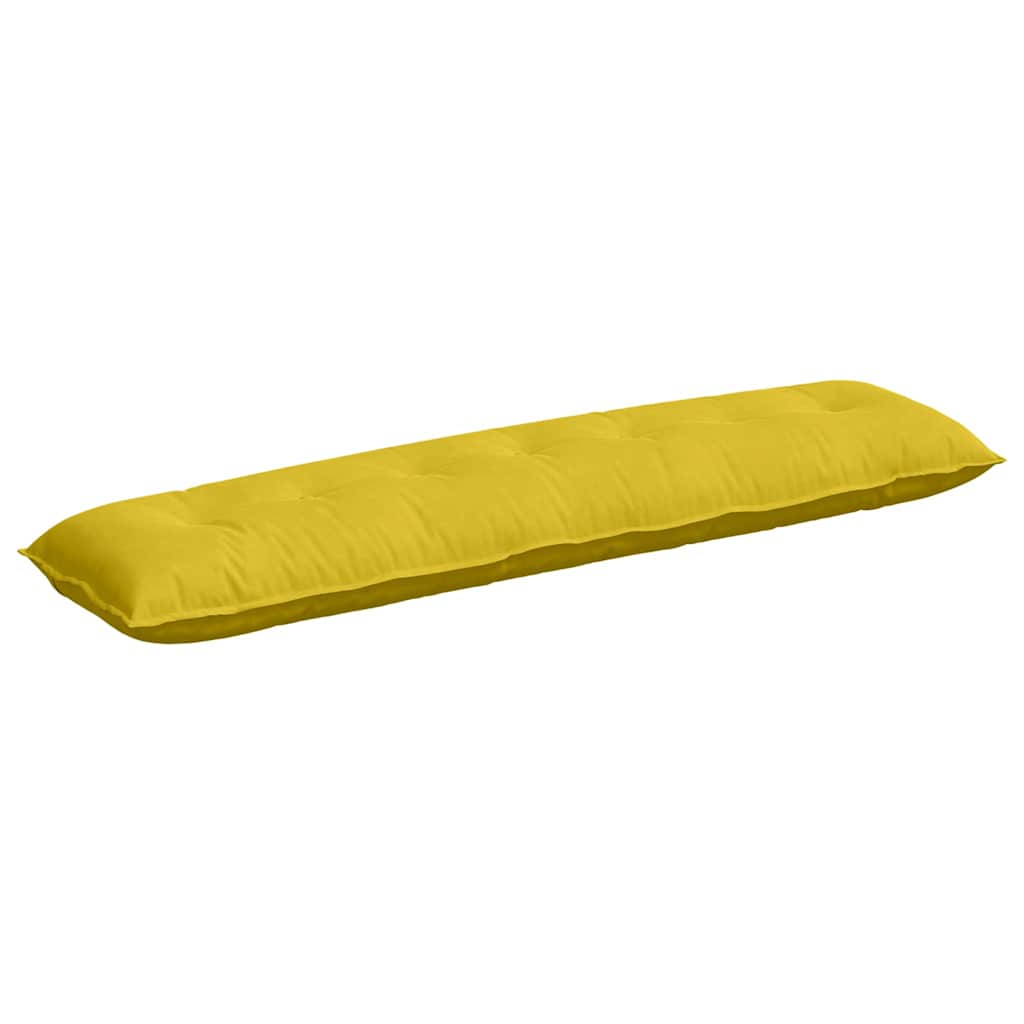 Vidaxl rugkussen geel 200 x 50 cm cordstof