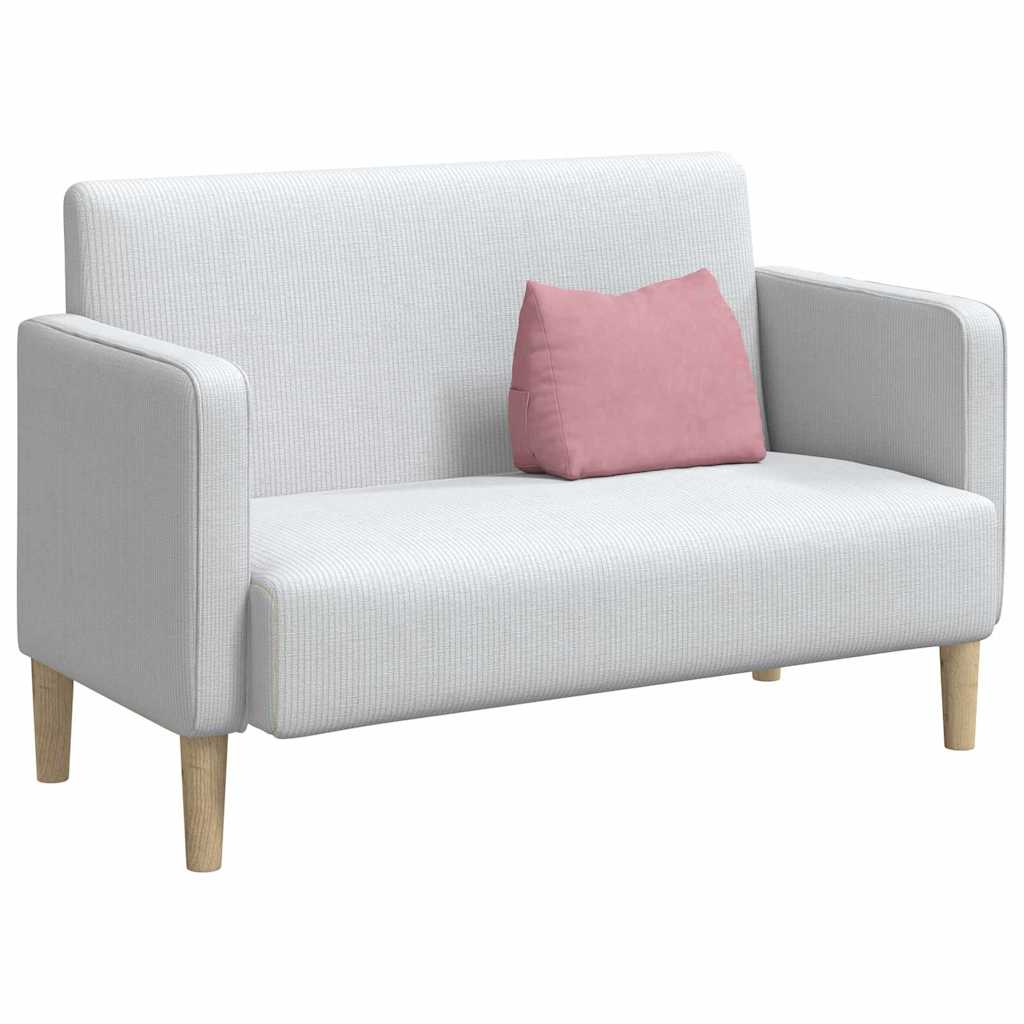 Vidaxl rugkussen roze 45 x 20 x 35 cm cordstof