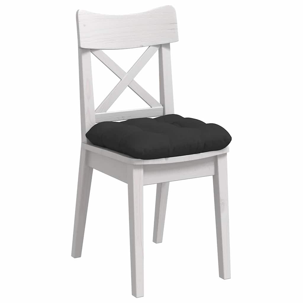 Vidaxl zitkussens 4 pcs zwart 40 x 40 cm microvezel stof