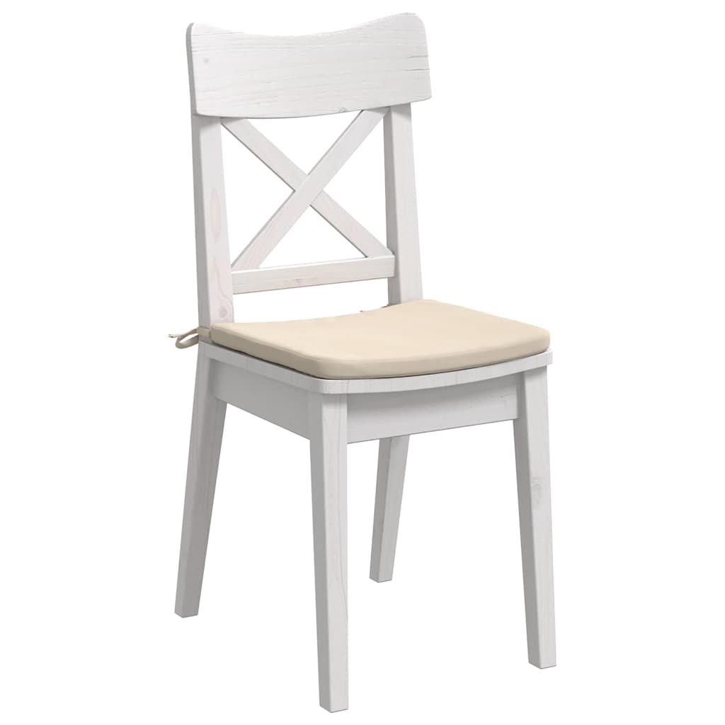 Vidaxl zitkussens 4 pcs beige 40 x 40 x 3 cm microvezel stof