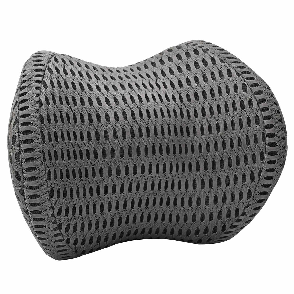 Vidaxl halskussen met kussen verstelbaar grijs 31 x 22 x 13 cm 4d mesh