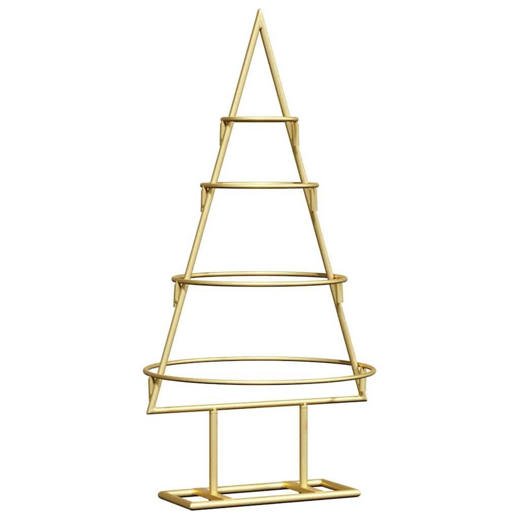 Vidaxl metalen kerstboom met standaard goud 60 cm poedergecoat staal