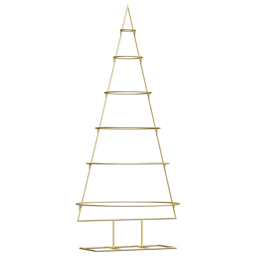 Vidaxl metalen kerstboom met standaard goud 148 cm poedergecoat staal