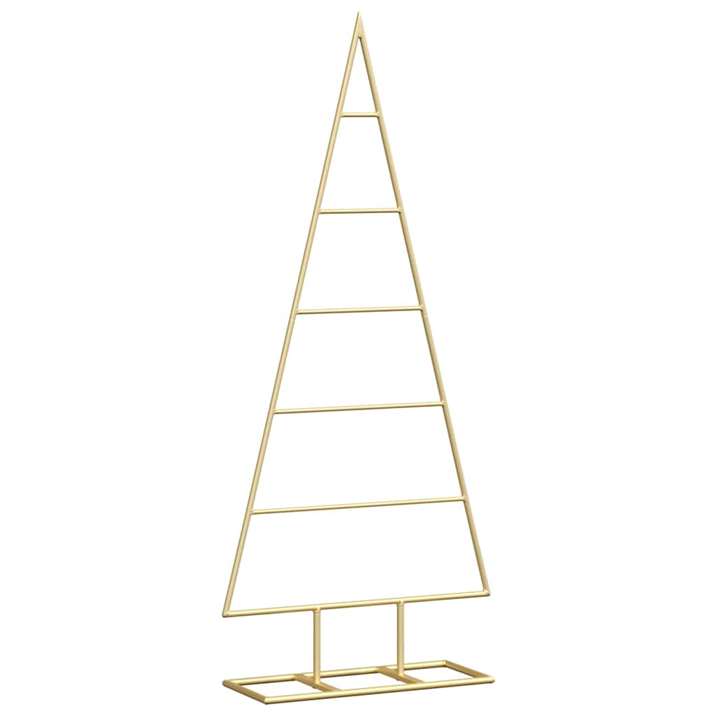 Vidaxl metalen kerstboom met standaard goud 90 cm poedergecoat staal