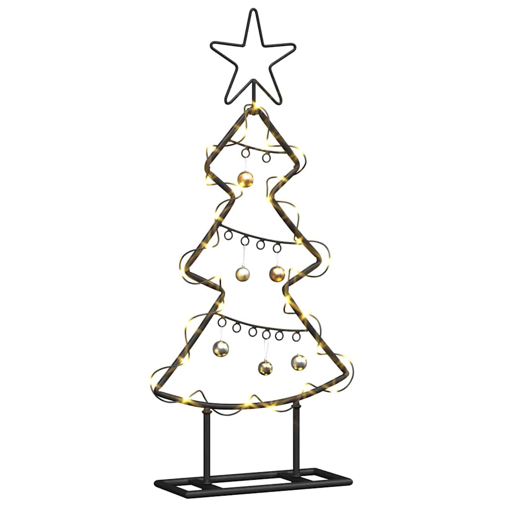 Vidaxl metalen kerstboom met standaard zwart 60 cm staal