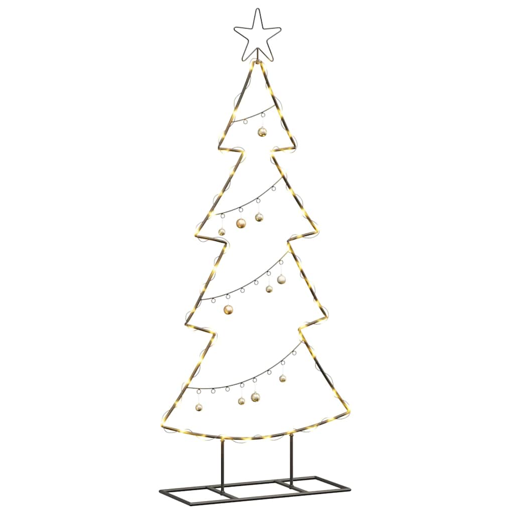 Vidaxl metalen kerstboom met standaard zwart 125 cm staal