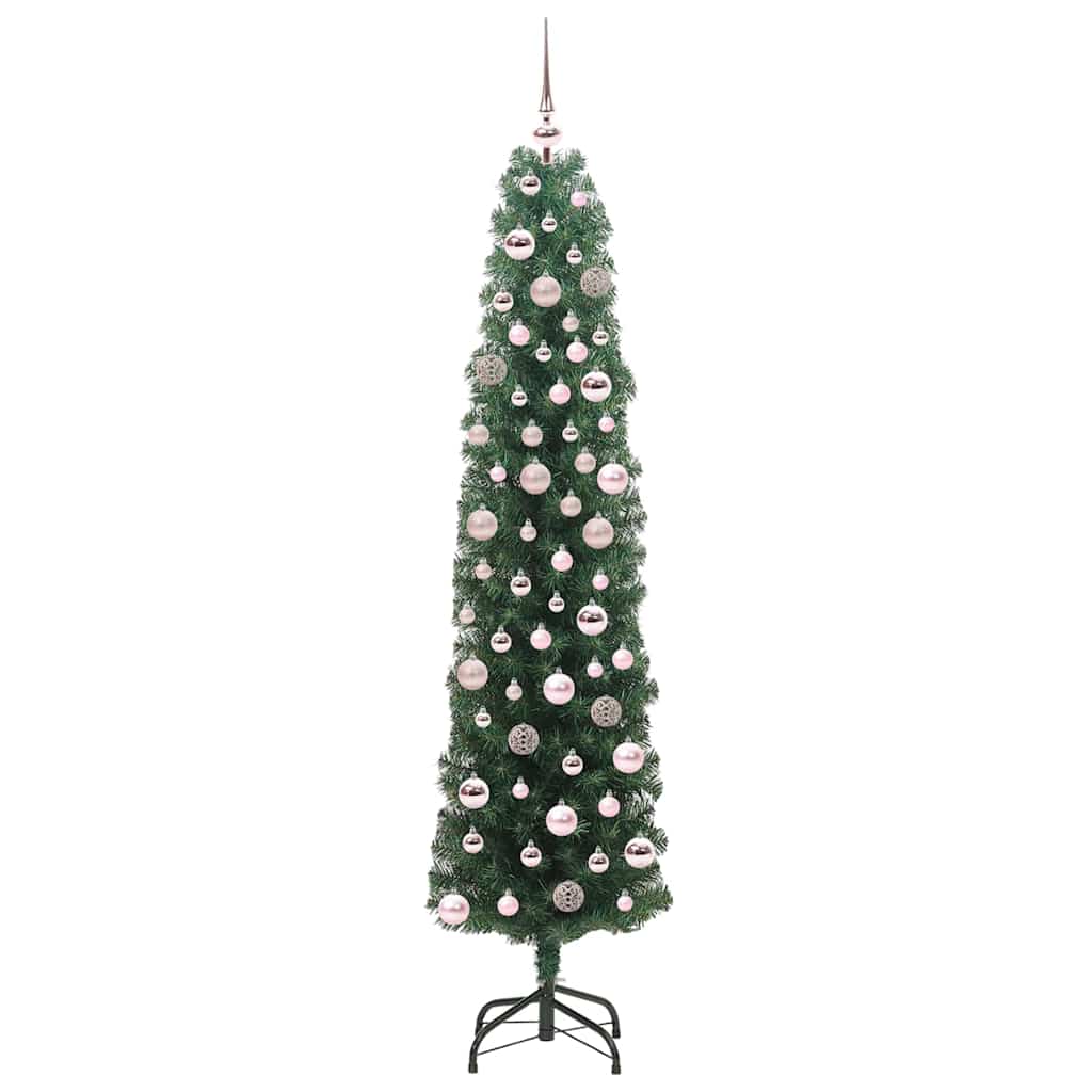 Vidaxl kunstkerstboom groen 180 cm pvc en staal en kunststof