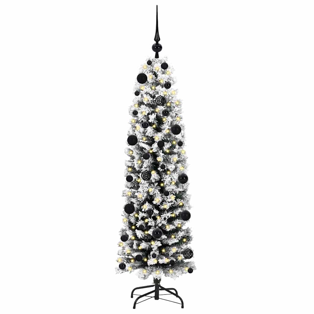 Vidaxl kunstkerstboom groen 150 cm pvc en staal en kunststof