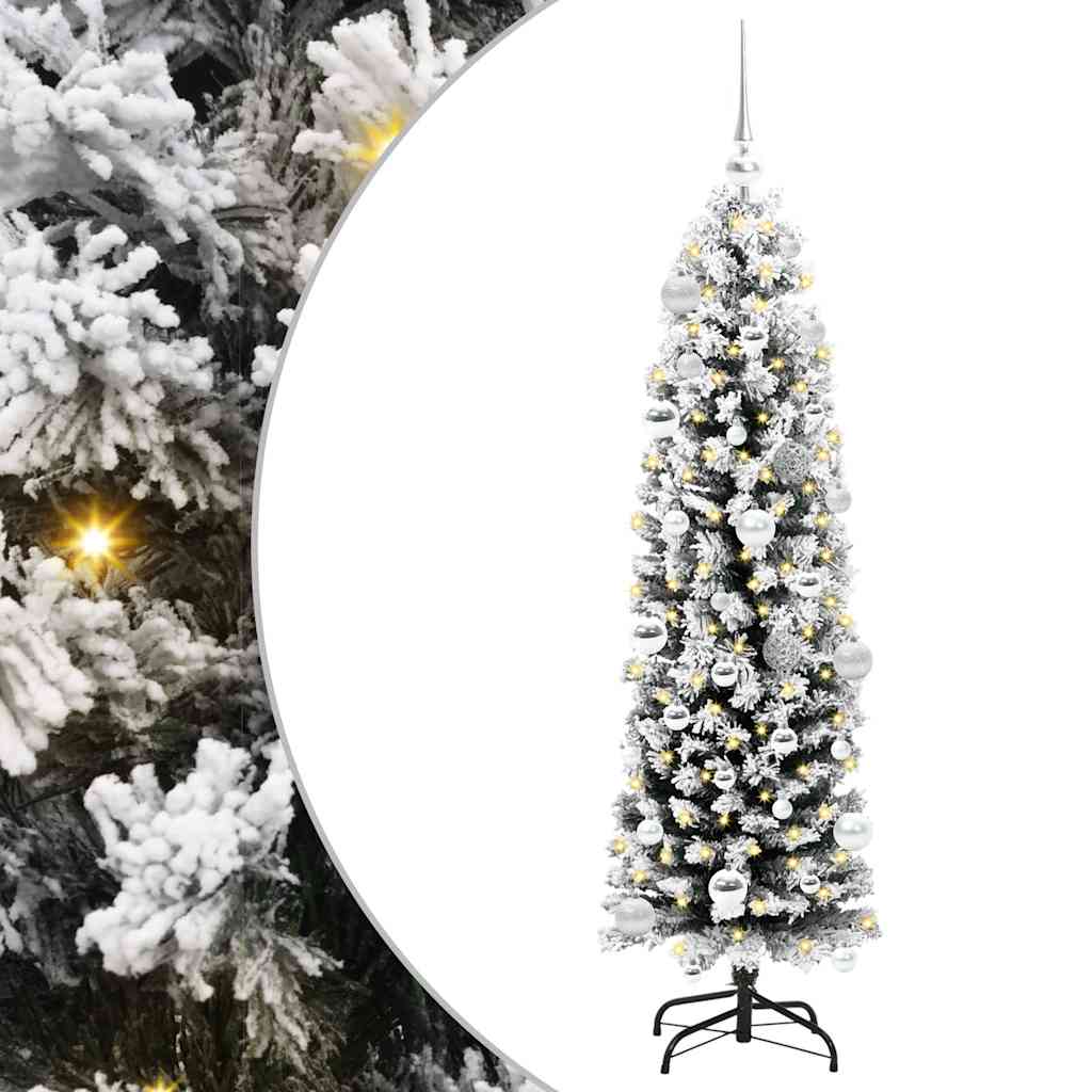 Vidaxl kunstkerstboom groen 150 cm pvc en staal en kunststof
