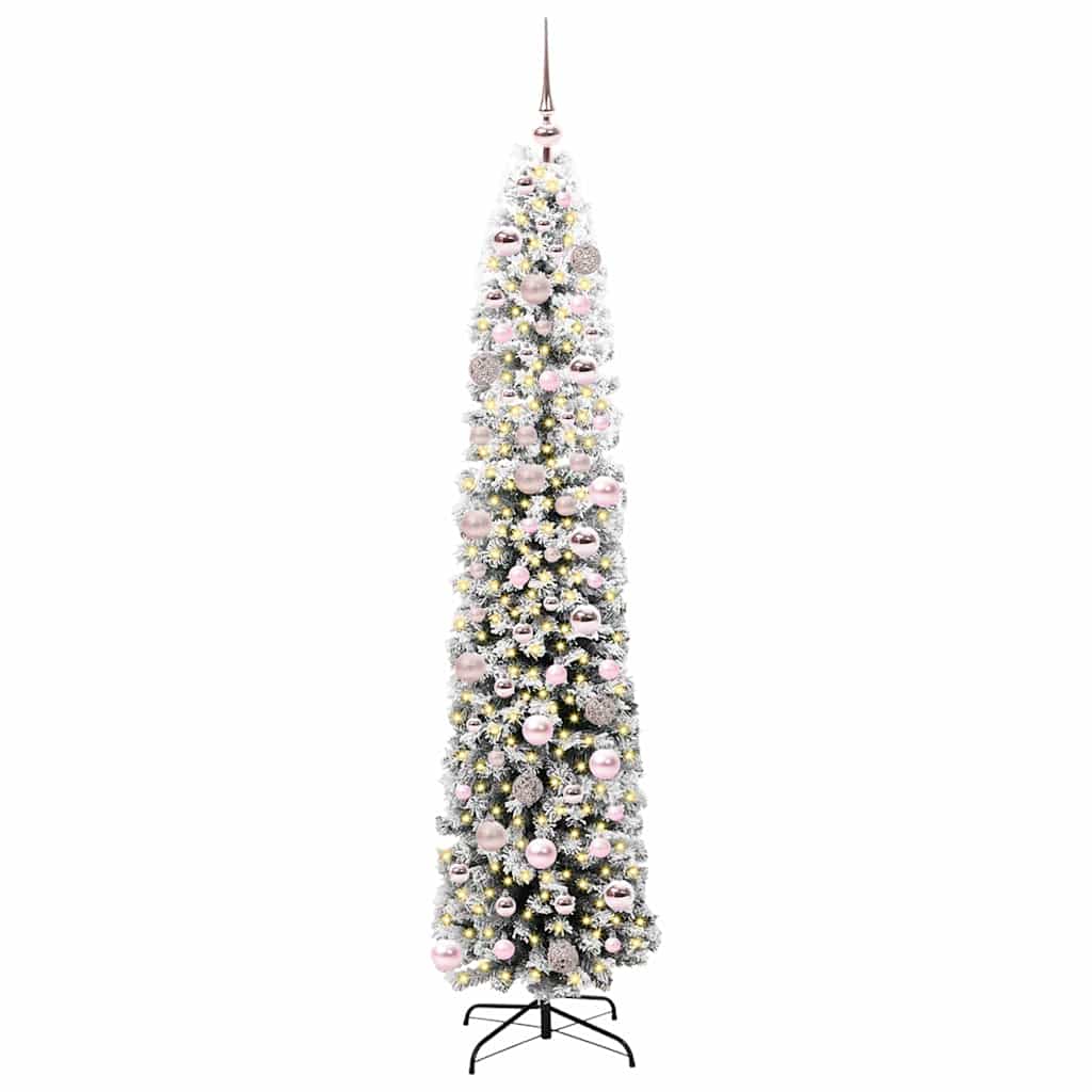 Vidaxl kunstkerstboom groen 180 cm pvc en staal en kunststof