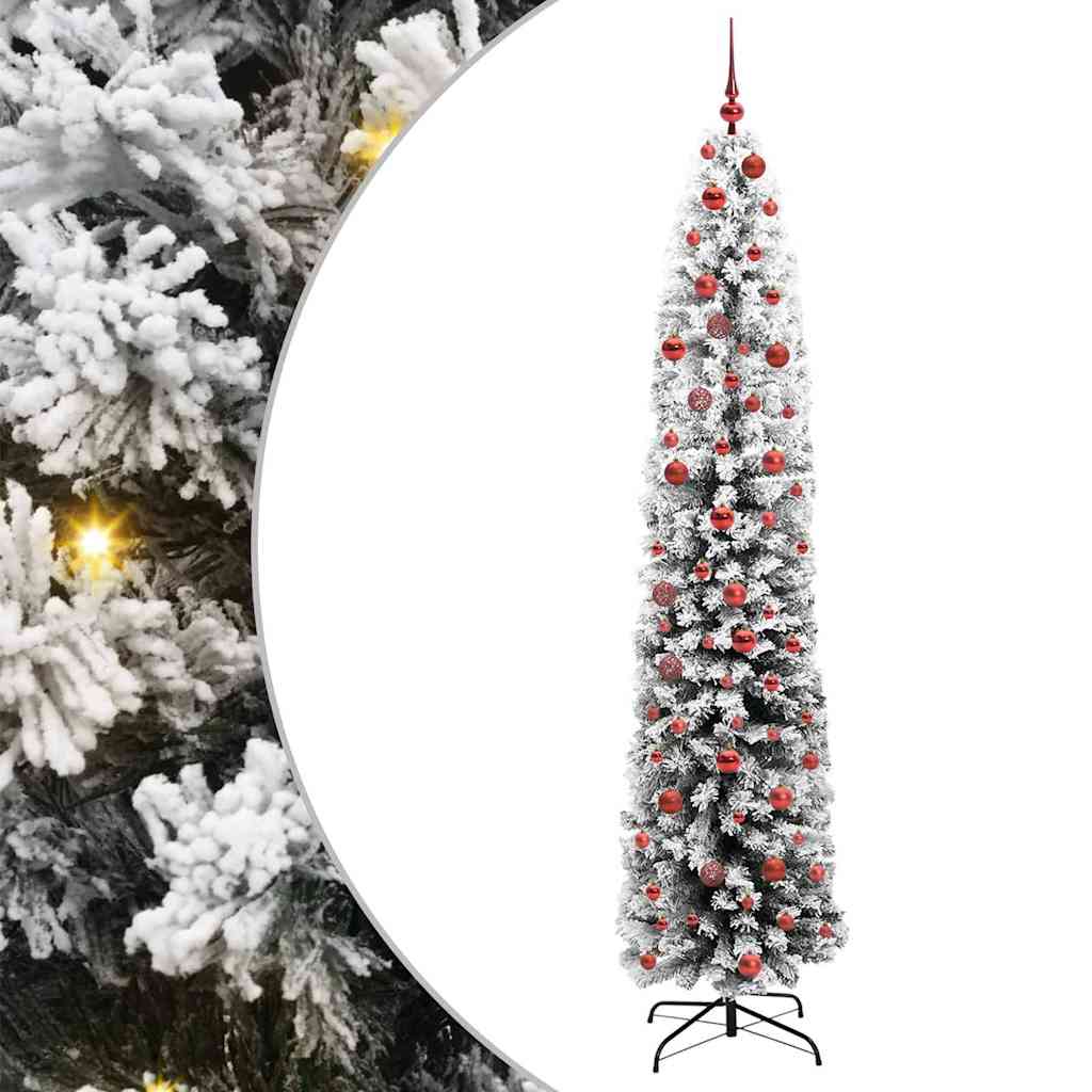 Vidaxl kunstkerstboom groen 210 cm pvc en staal en kunststof