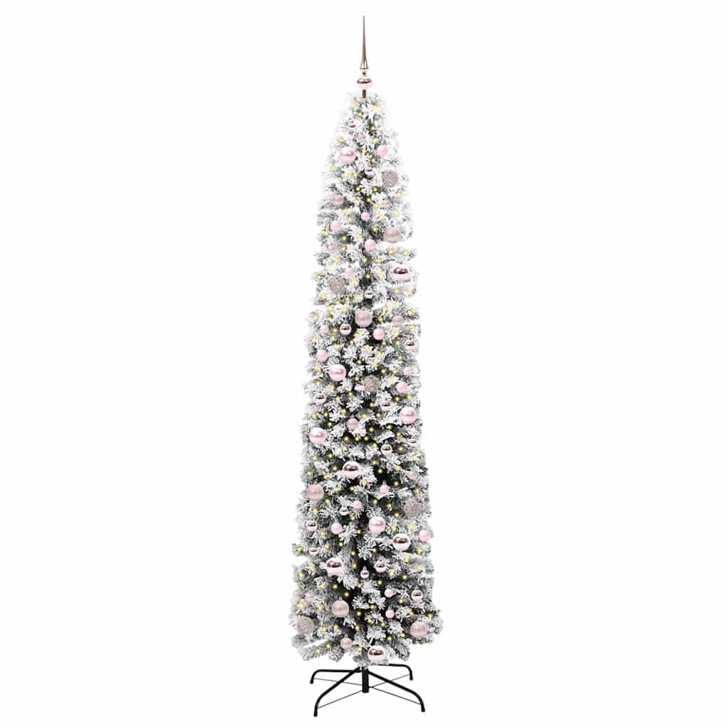 Vidaxl kunstkerstboom groen 210 cm pvc en staal en kunststof