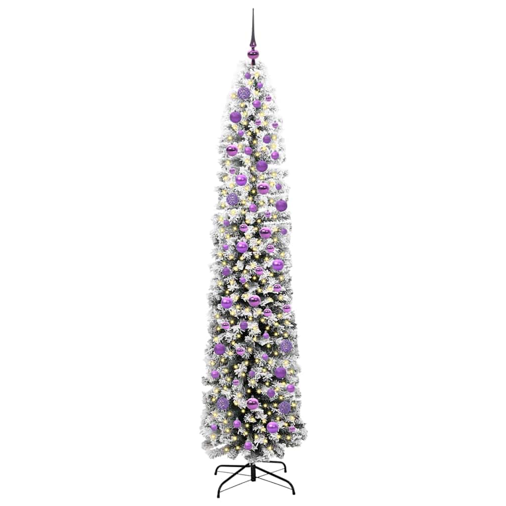 Vidaxl kunstkerstboom groen 210 cm pvc en staal en kunststof