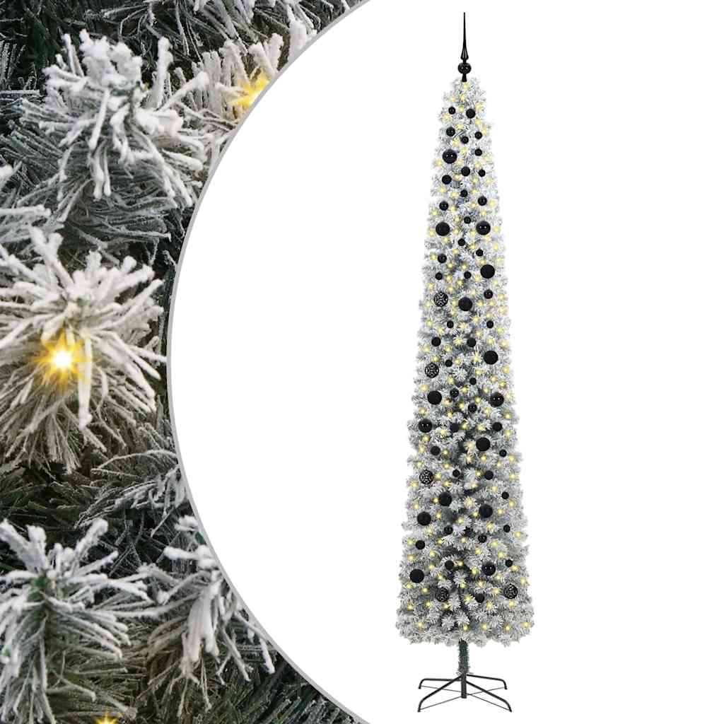 Vidaxl kunstkerstboom groen 270 cm pvc en staal en kunststof