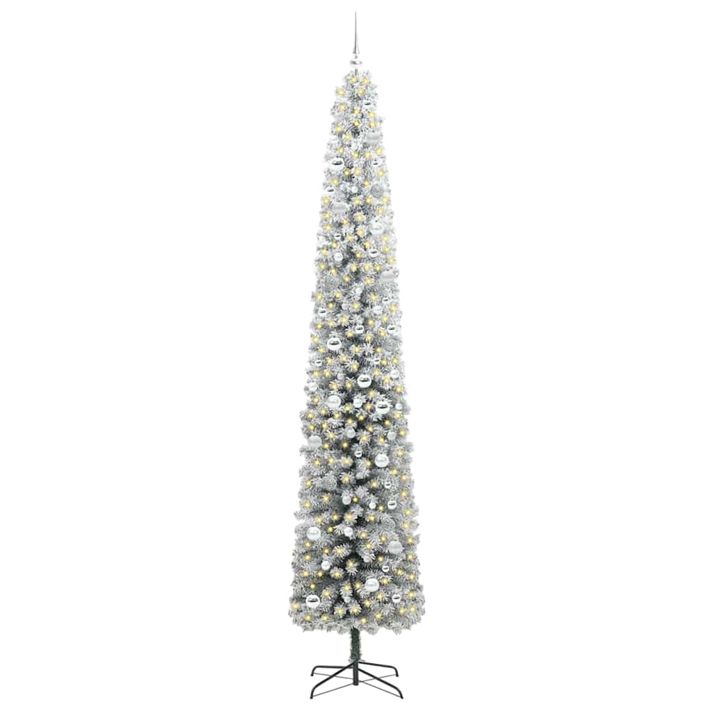 Vidaxl kunstkerstboom groen 270 cm pvc en staal en kunststof
